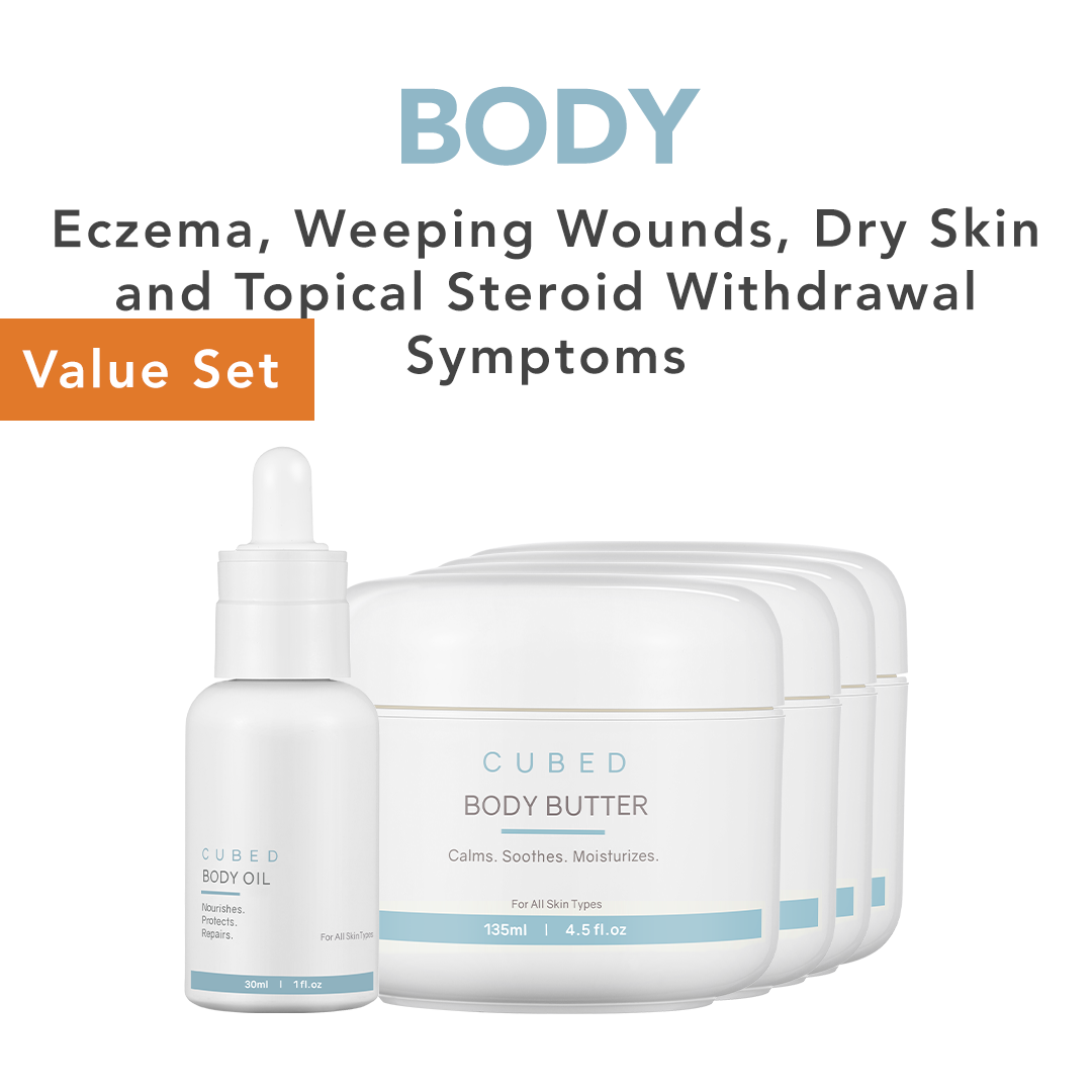 Ultimate Relief Value Set - (4 Eczema Body Butter & 1 Body Oil) - Pre-order, prodcuct ship out in first week of April