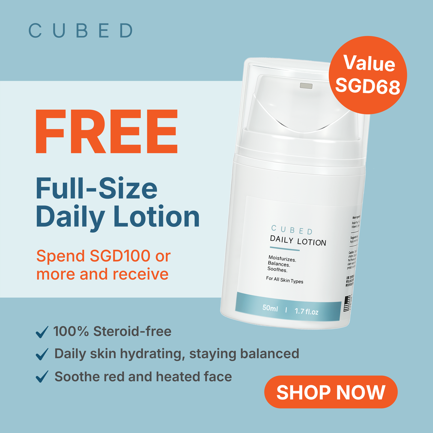 Daily Lotion (July & August Gift)