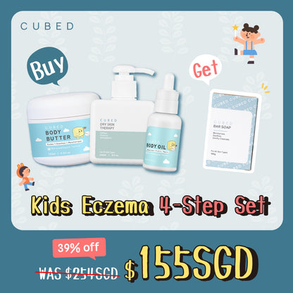 Kids Eczema 4-Step Care Set