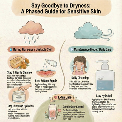 CUBED Body Eczema 4-Step Set