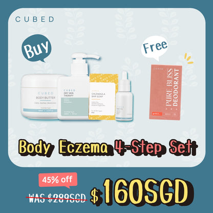 CUBED Body Eczema 4-Step Set