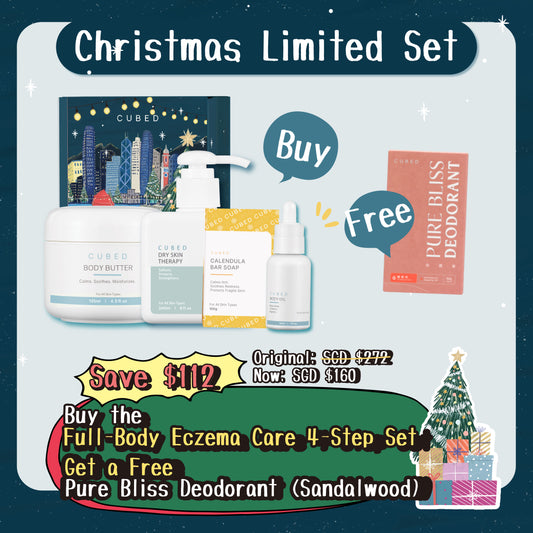 CUBED Body Eczema 4-Step Set